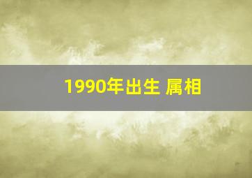 1990年出生 属相